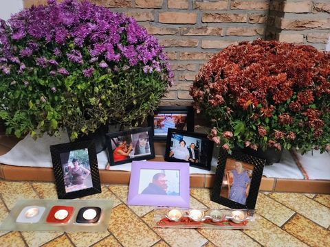 Halottak napi oltár nálunk