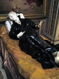 Szobor fekete belga márványból