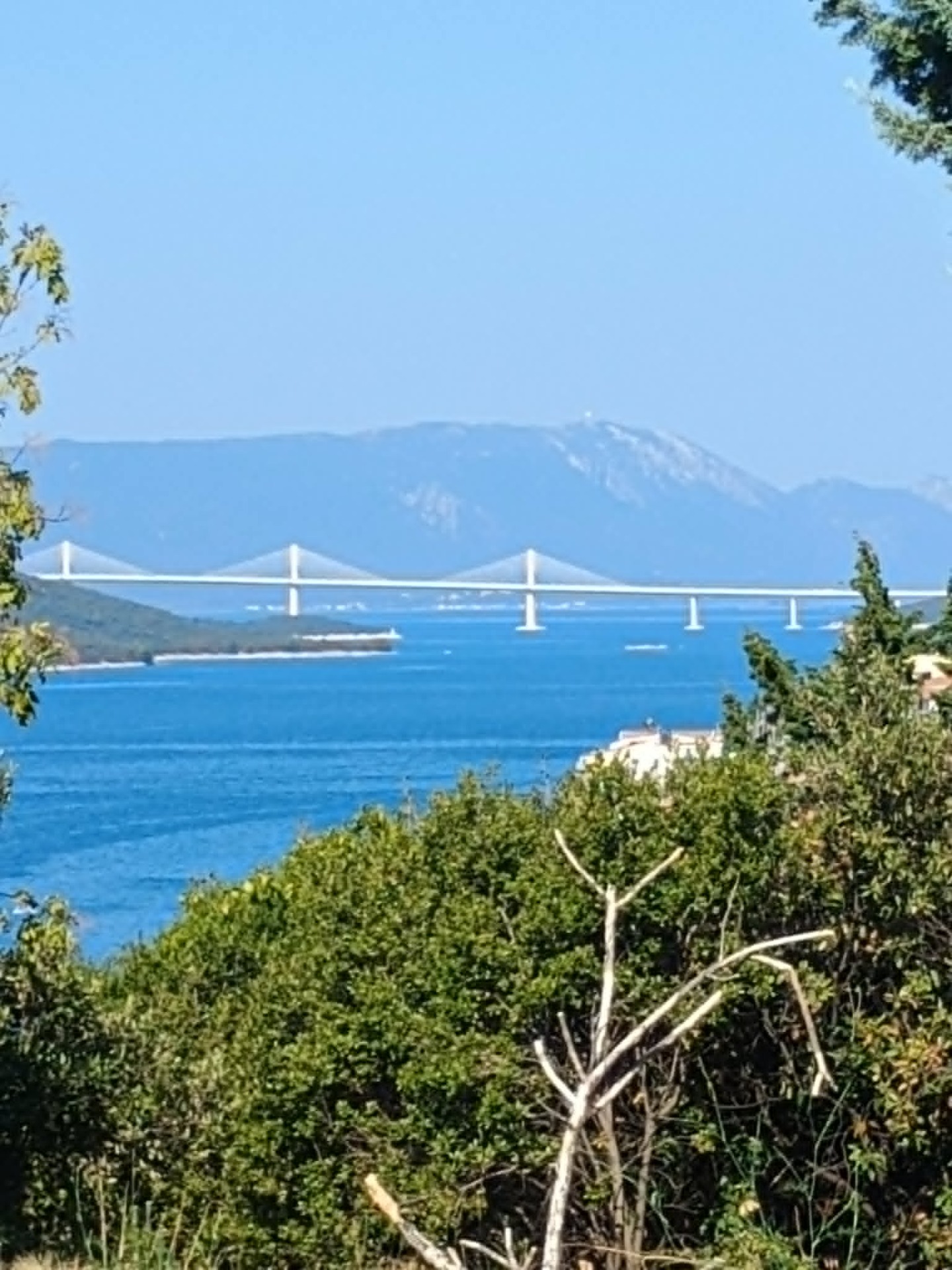 A Peljesac-híd, Horvátországban